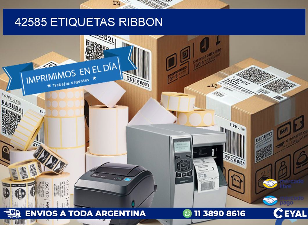 42585 ETIQUETAS RIBBON