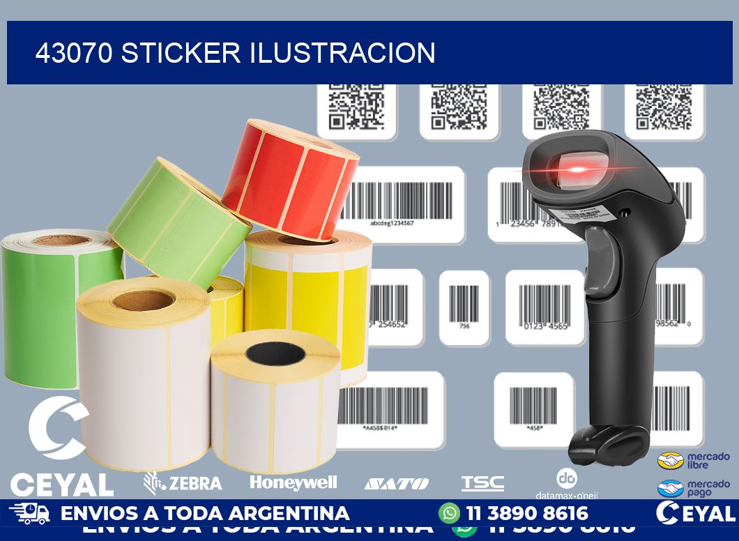 43070 STICKER ILUSTRACION