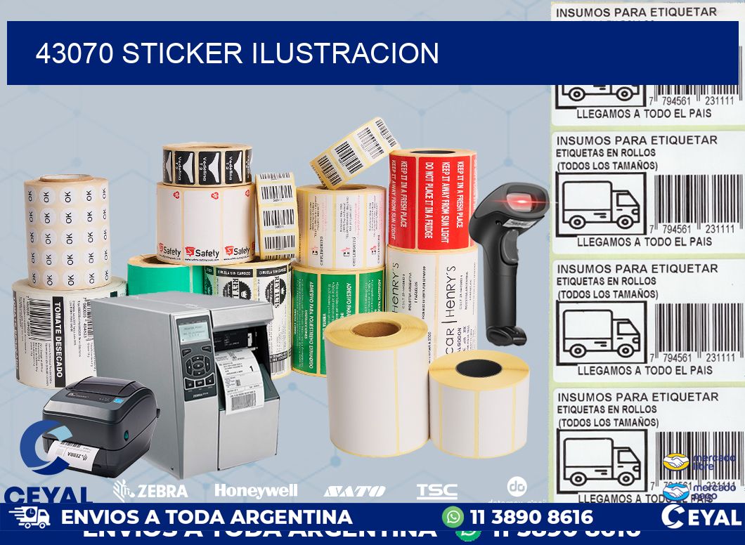 43070 STICKER ILUSTRACION