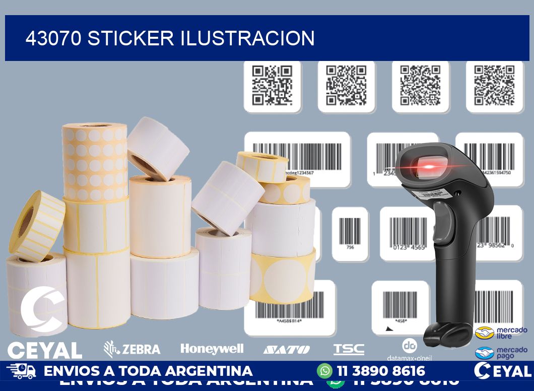 43070 STICKER ILUSTRACION