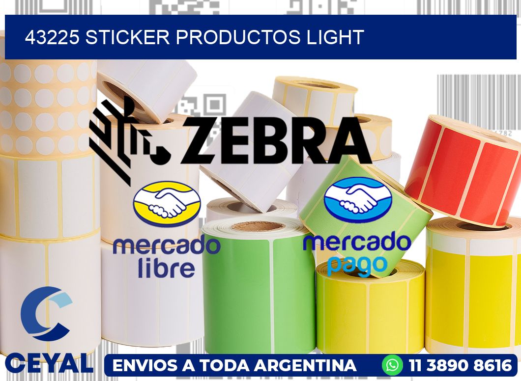 43225 STICKER PRODUCTOS LIGHT