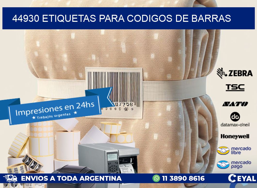 44930 ETIQUETAS PARA CODIGOS DE BARRAS