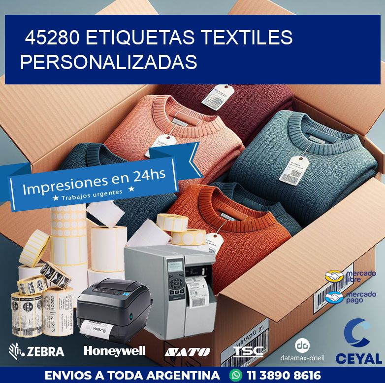 45280 ETIQUETAS TEXTILES PERSONALIZADAS