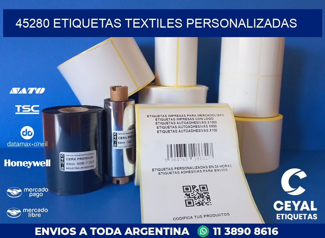 45280 ETIQUETAS TEXTILES PERSONALIZADAS