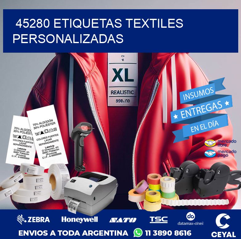 45280 ETIQUETAS TEXTILES PERSONALIZADAS