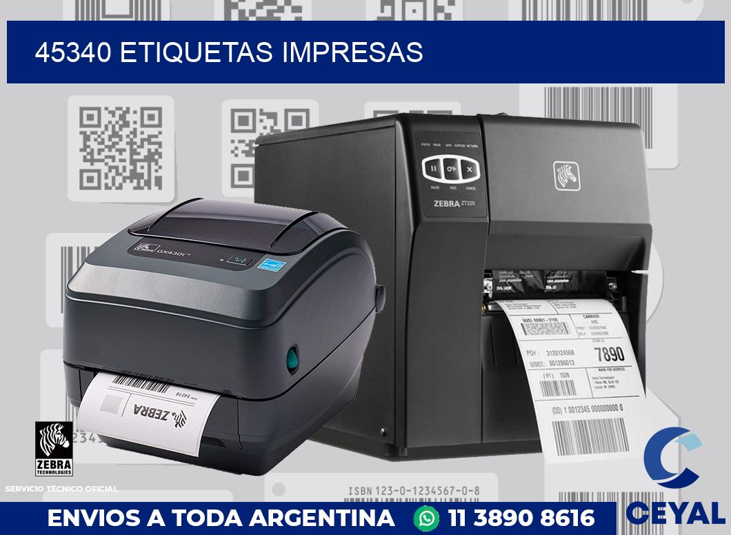 45340 ETIQUETAS IMPRESAS