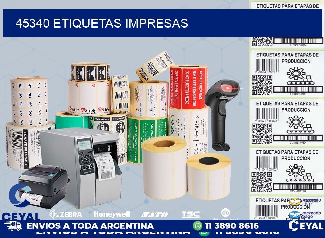 45340 ETIQUETAS IMPRESAS