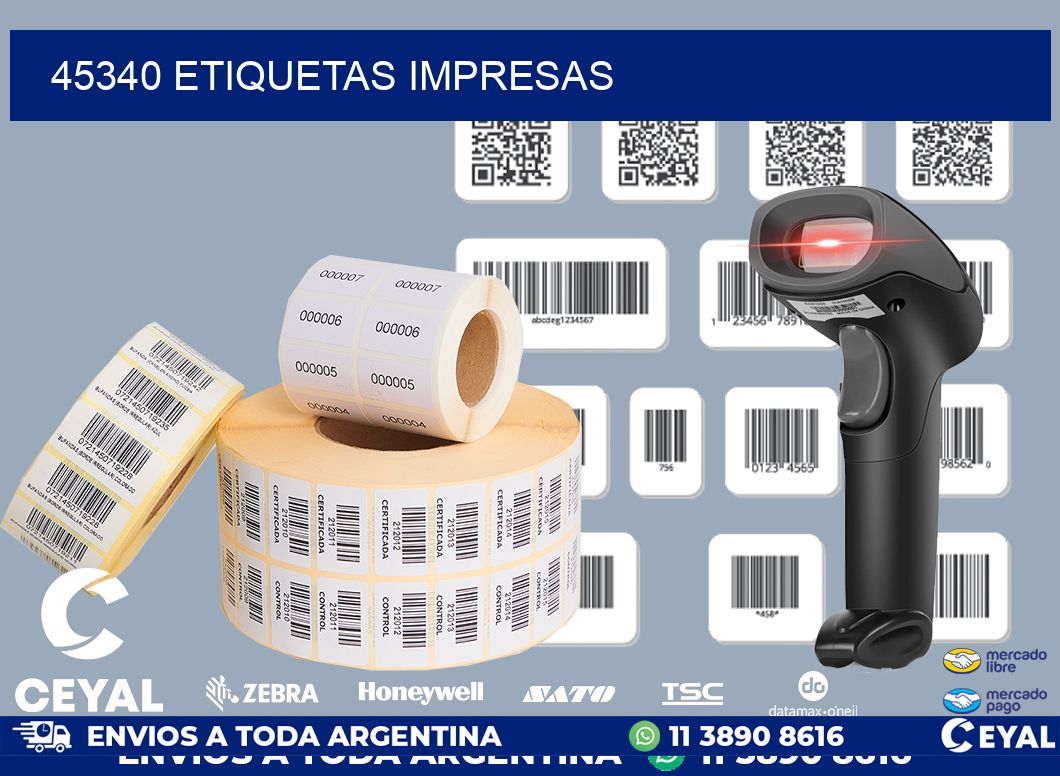 45340 ETIQUETAS IMPRESAS