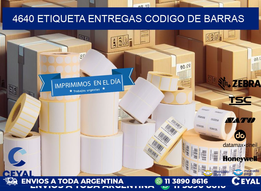 4640 etiqueta entregas codigo de barras