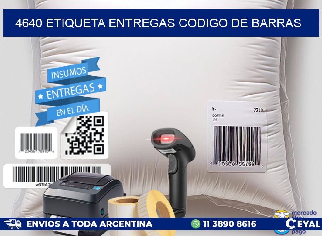 4640 etiqueta entregas codigo de barras