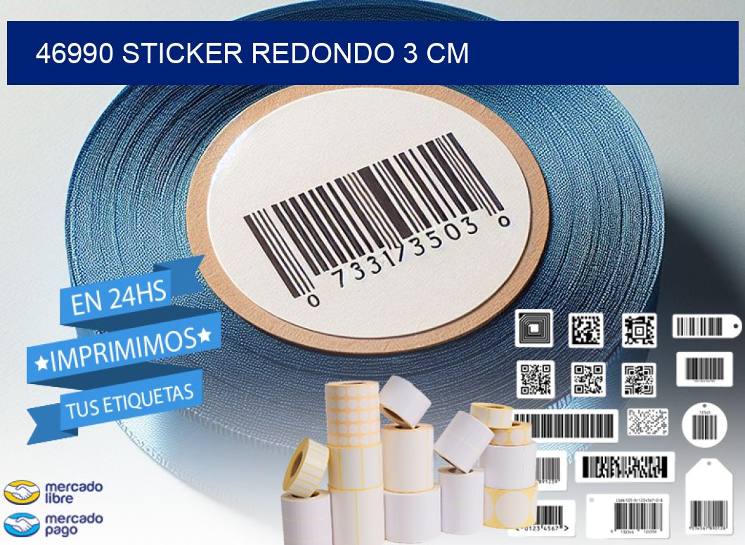 46990 STICKER REDONDO 3 CM