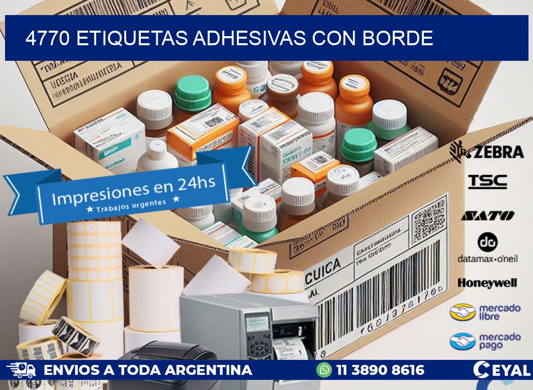 4770 ETIQUETAS ADHESIVAS CON BORDE