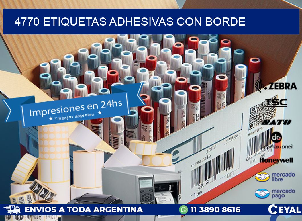 4770 ETIQUETAS ADHESIVAS CON BORDE