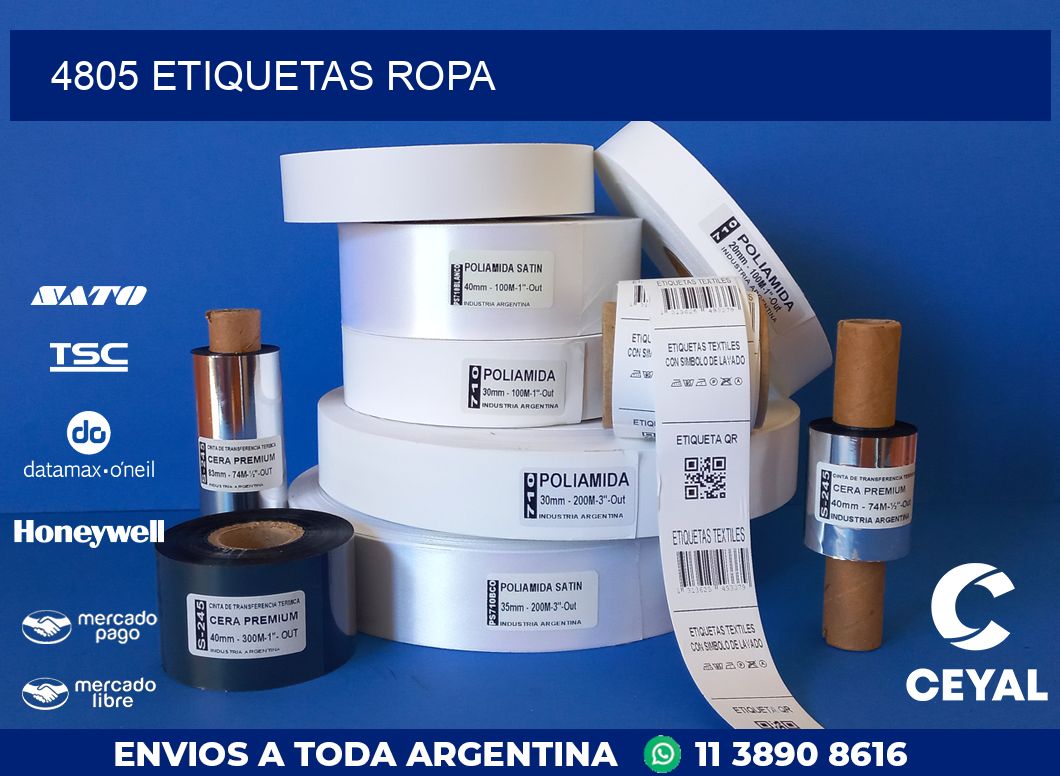 4805 ETIQUETAS ROPA