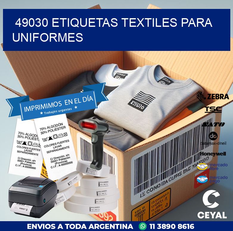 49030 ETIQUETAS TEXTILES PARA UNIFORMES