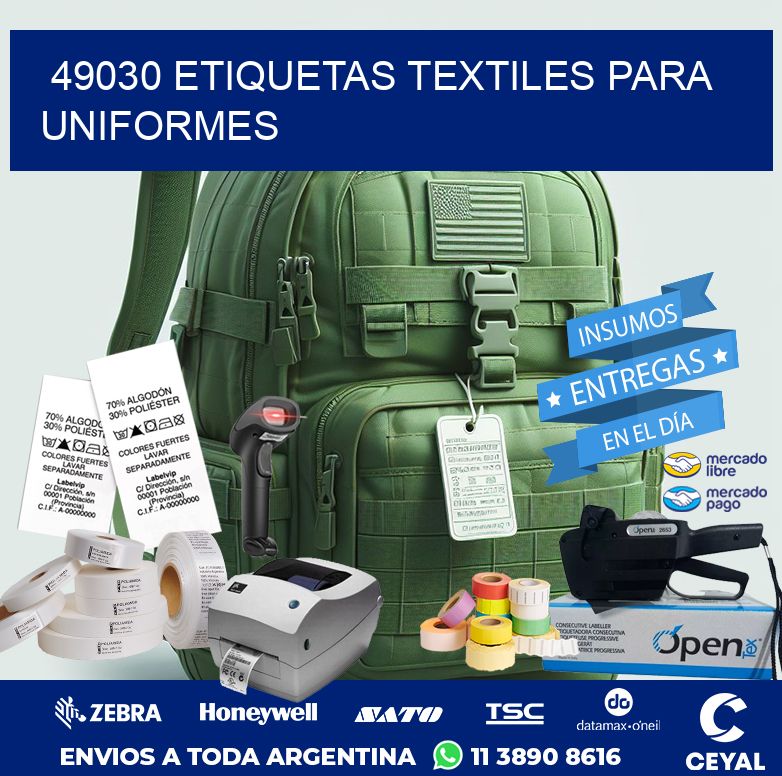 49030 ETIQUETAS TEXTILES PARA UNIFORMES