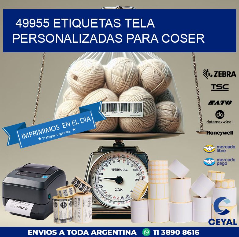 49955 ETIQUETAS TELA PERSONALIZADAS PARA COSER