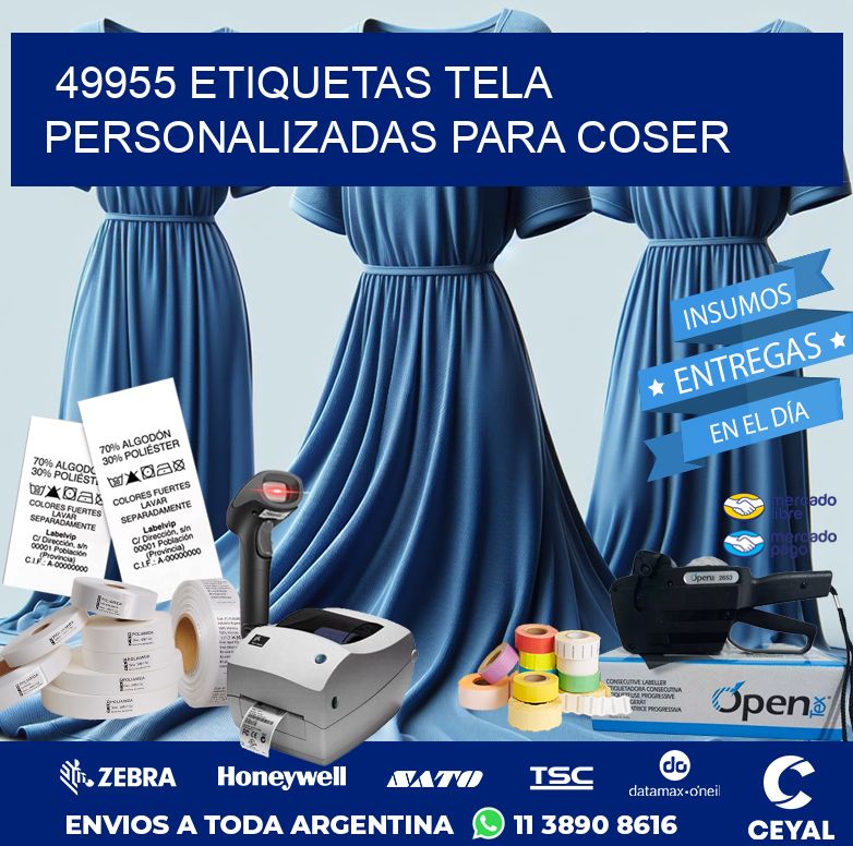 49955 ETIQUETAS TELA PERSONALIZADAS PARA COSER