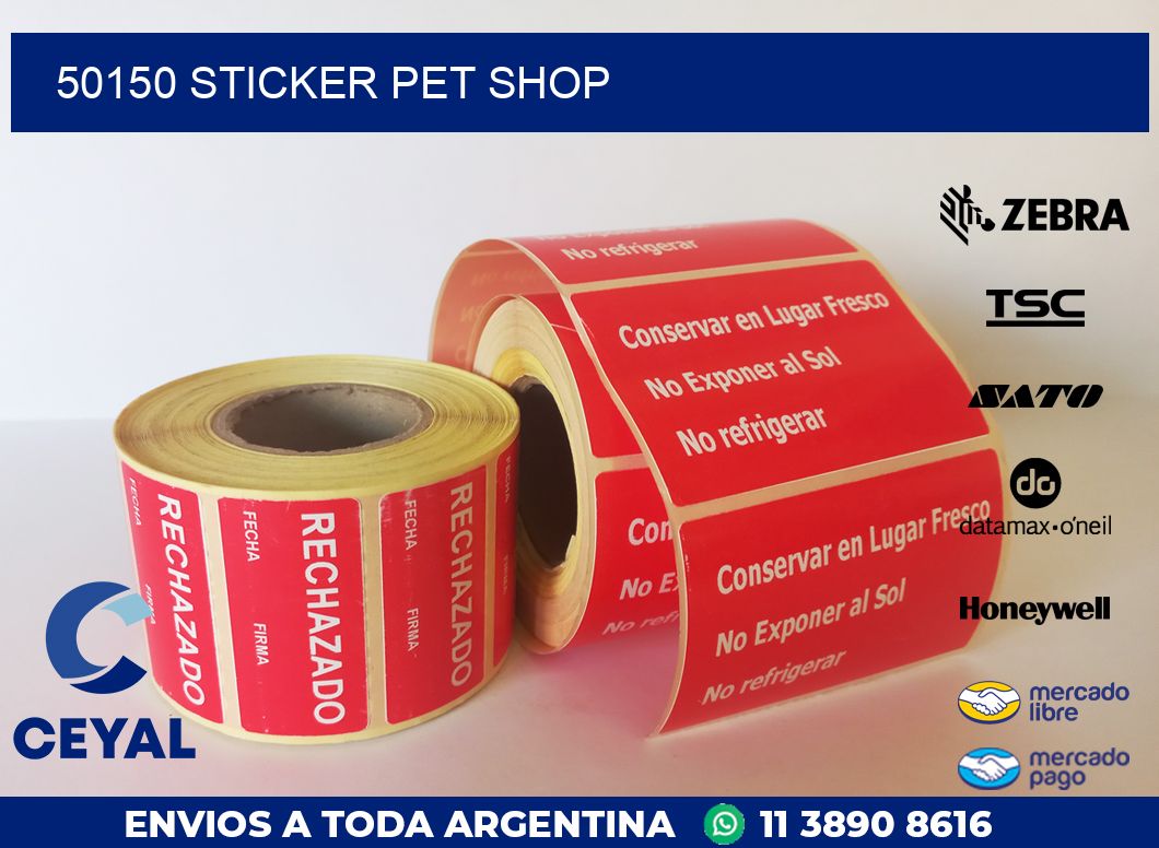 50150 STICKER PET SHOP