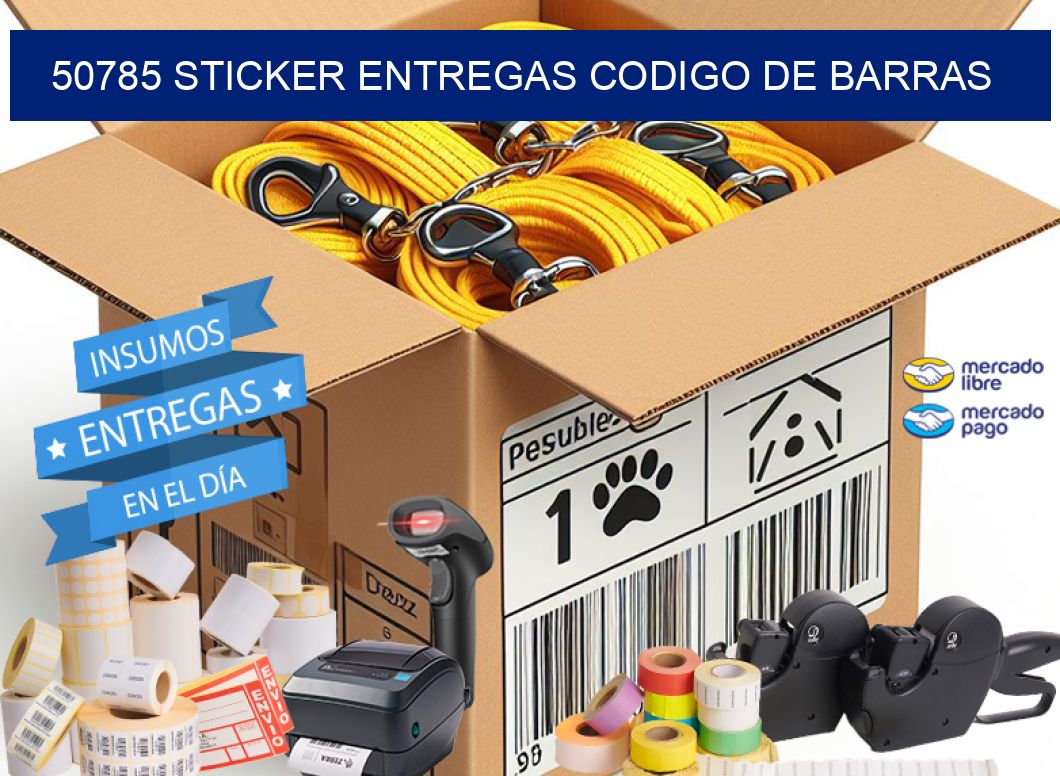 50785 STICKER ENTREGAS CODIGO DE BARRAS