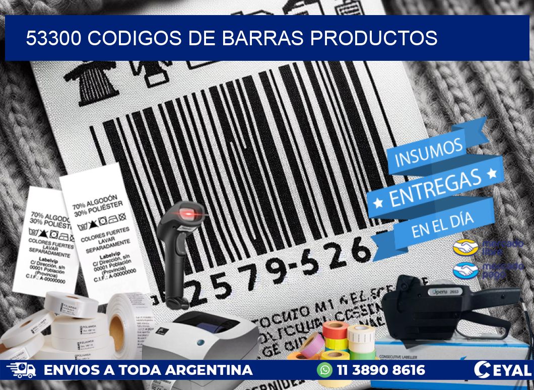 53300 Codigos de barras productos