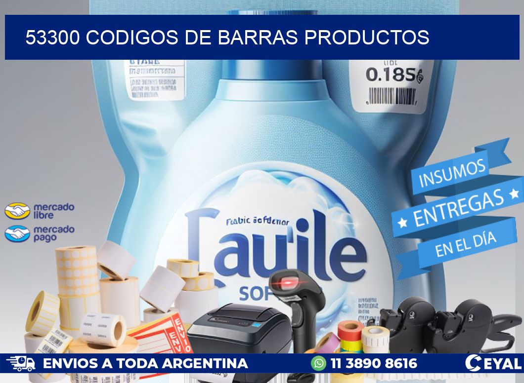 53300 Codigos de barras productos