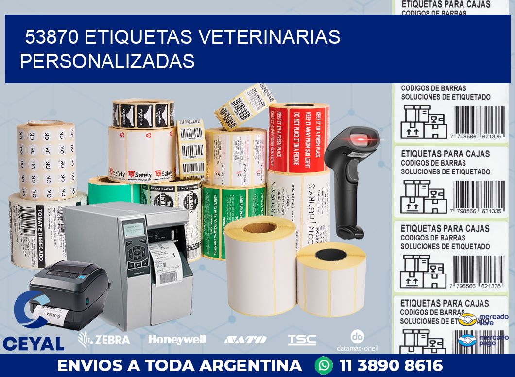 53870 ETIQUETAS VETERINARIAS PERSONALIZADAS