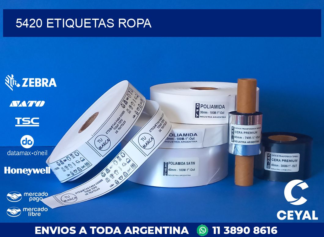 5420 ETIQUETAS ROPA