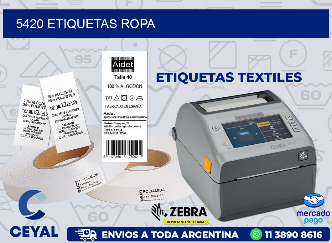 5420 ETIQUETAS ROPA