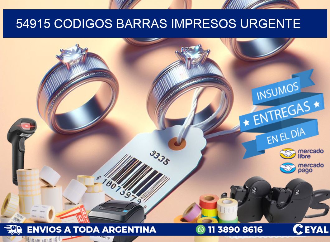 54915 CODIGOS BARRAS IMPRESOS URGENTE