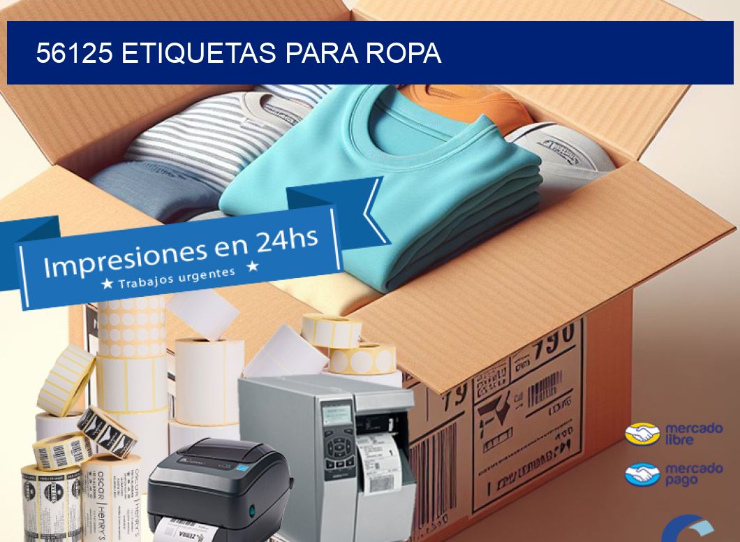 56125 etiquetas para ropa