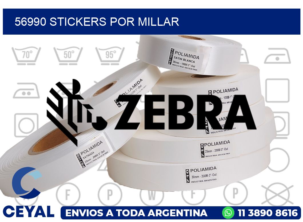 56990 STICKERS POR MILLAR