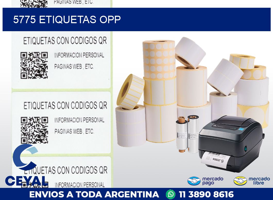 5775 ETIQUETAS OPP