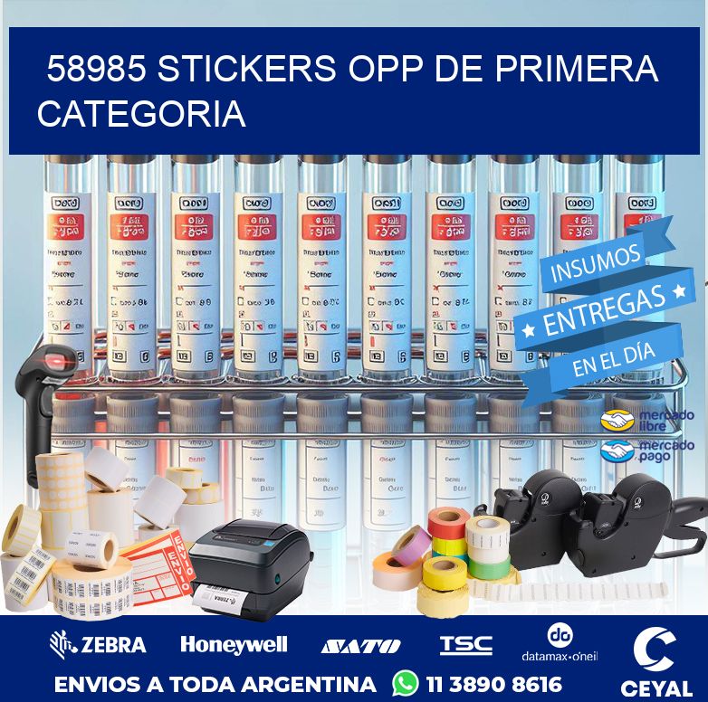 58985 STICKERS OPP DE PRIMERA CATEGORIA