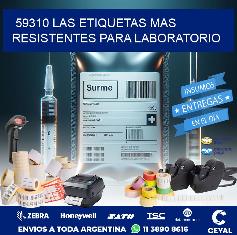 59310 LAS ETIQUETAS MAS RESISTENTES PARA LABORATORIO