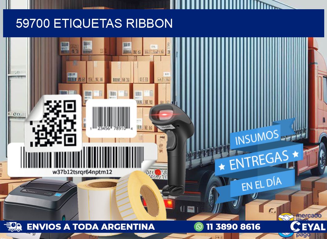 59700 ETIQUETAS RIBBON