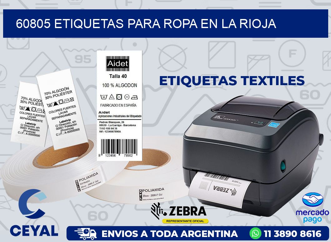 60805 ETIQUETAS PARA ROPA EN LA RIOJA