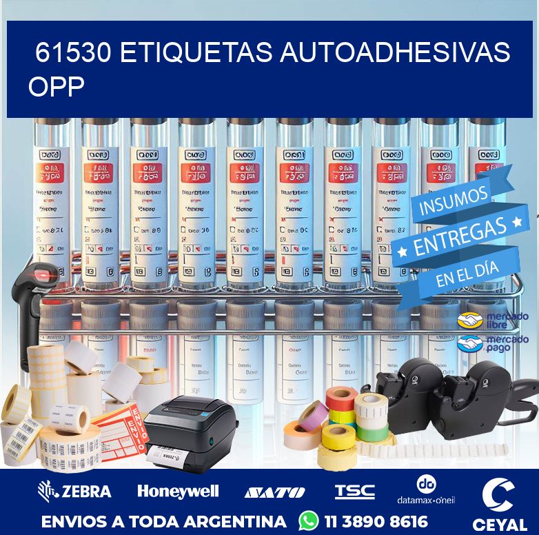 61530 ETIQUETAS AUTOADHESIVAS OPP