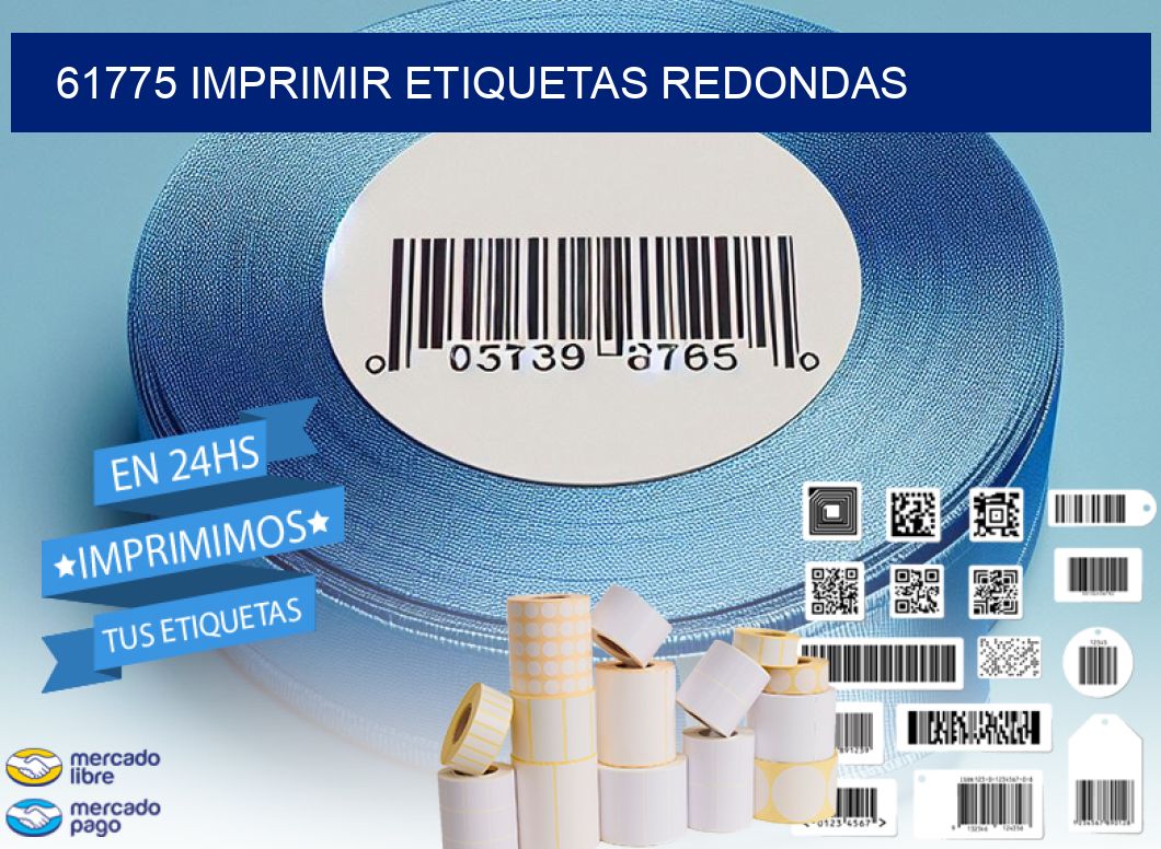 61775 IMPRIMIR ETIQUETAS REDONDAS