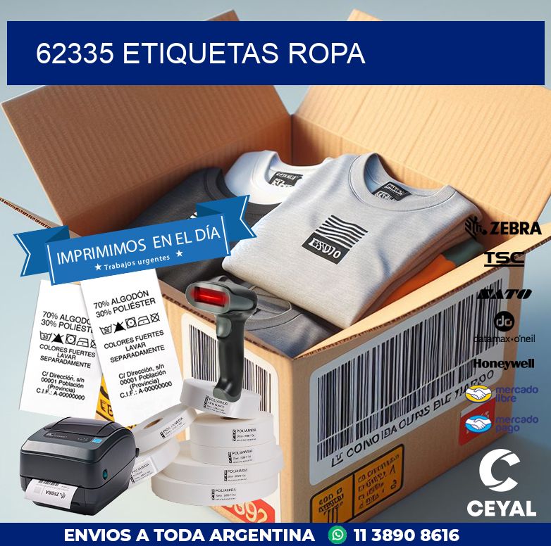 62335 ETIQUETAS ROPA