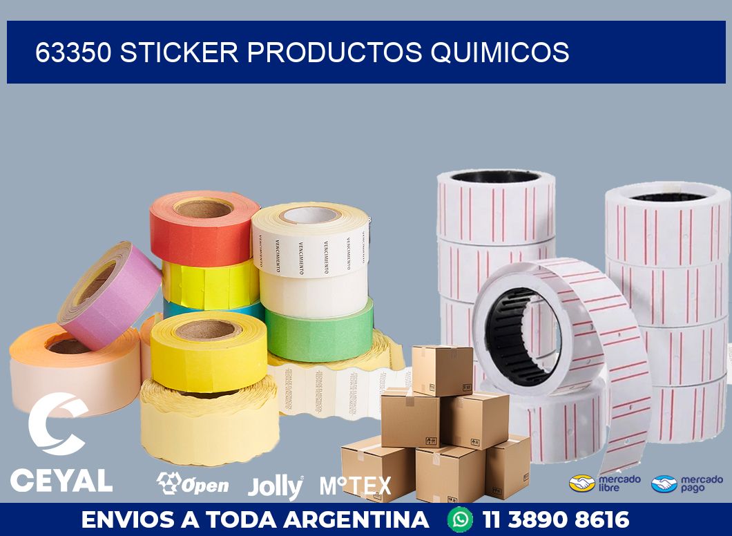 63350 STICKER PRODUCTOS QUIMICOS