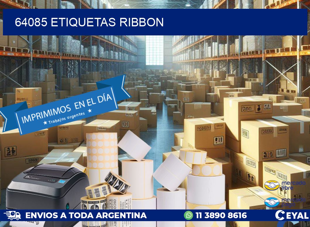 64085 ETIQUETAS RIBBON