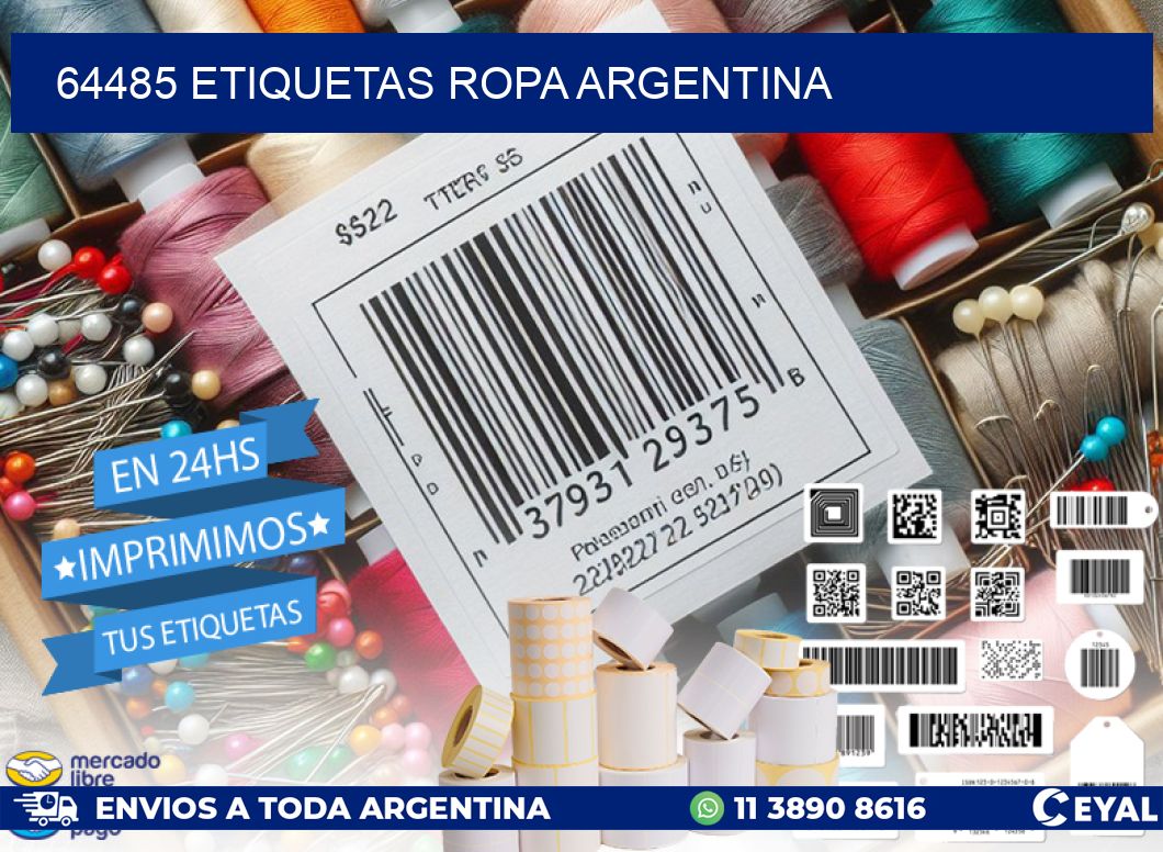 64485 ETIQUETAS ROPA ARGENTINA