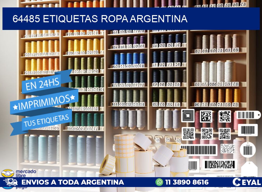 64485 ETIQUETAS ROPA ARGENTINA