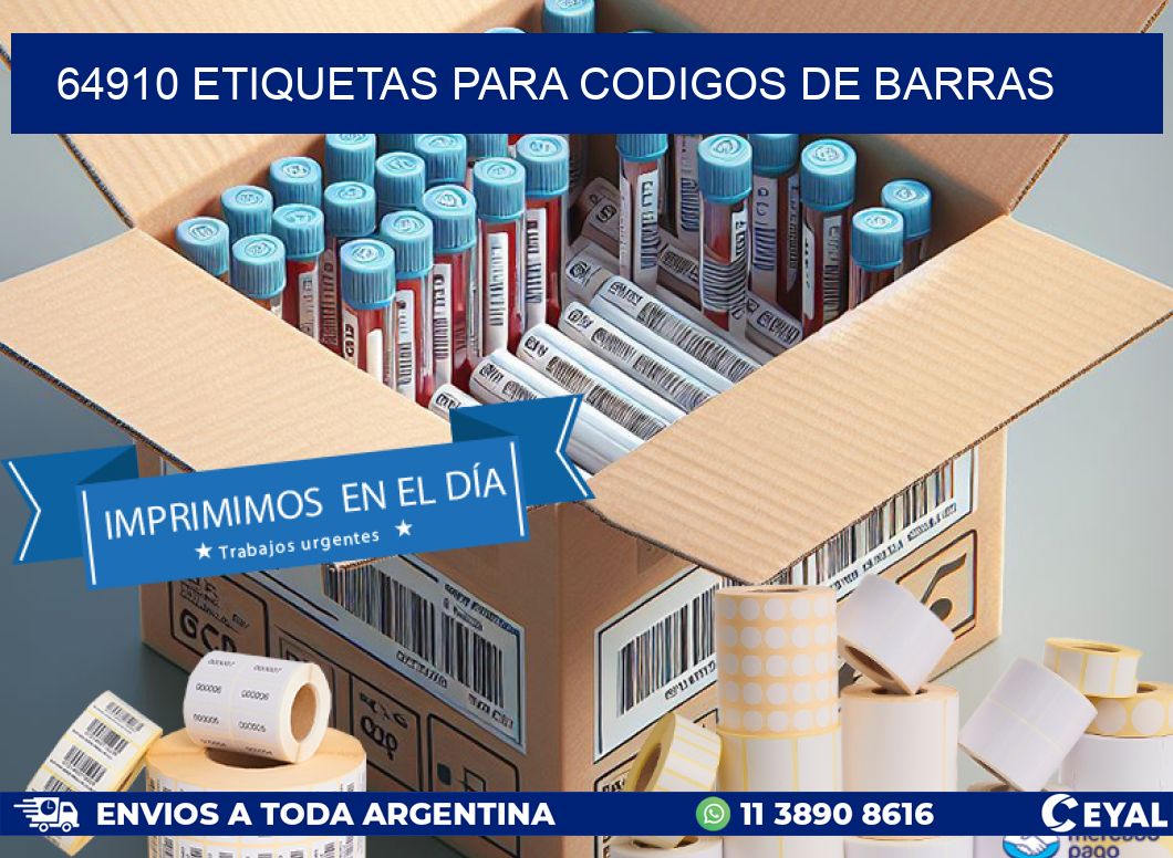 64910 ETIQUETAS PARA CODIGOS DE BARRAS