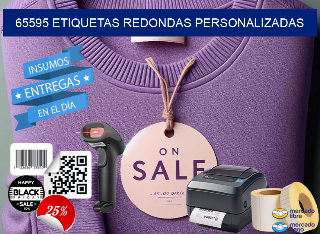 65595 ETIQUETAS REDONDAS PERSONALIZADAS