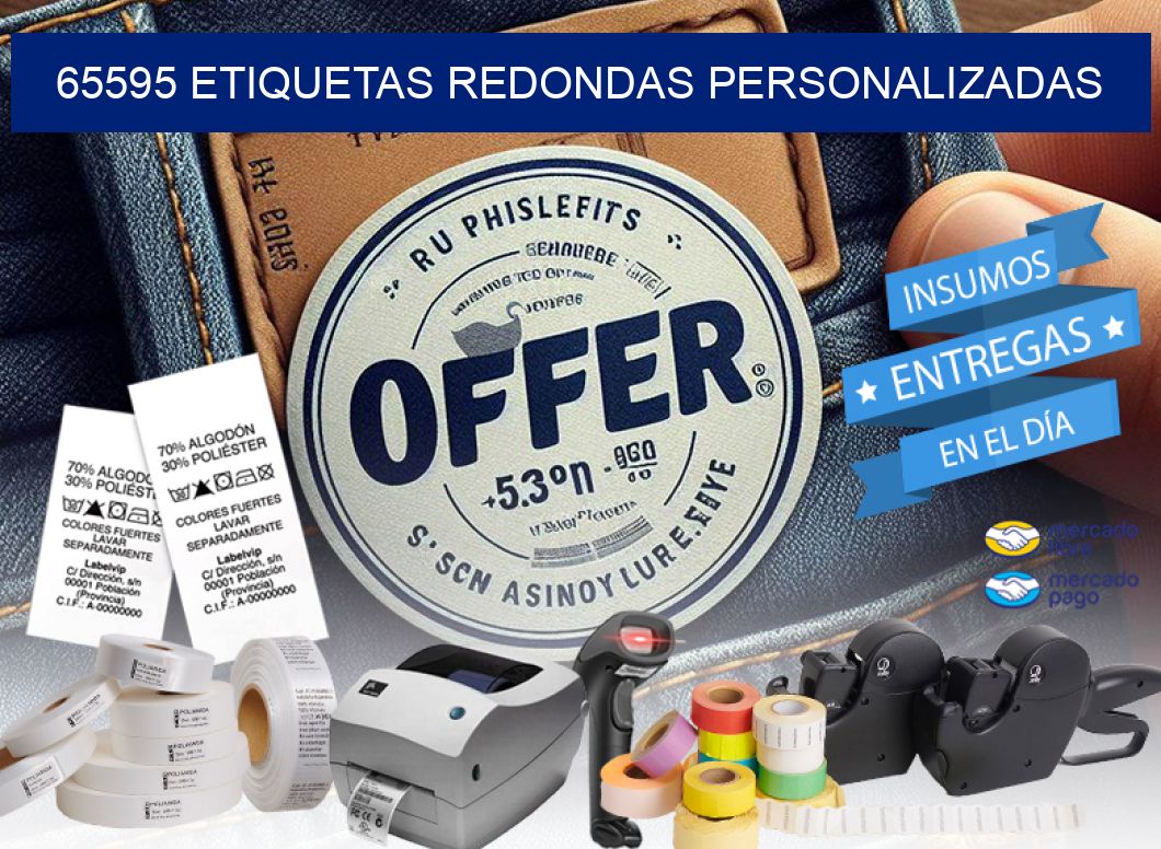 65595 ETIQUETAS REDONDAS PERSONALIZADAS