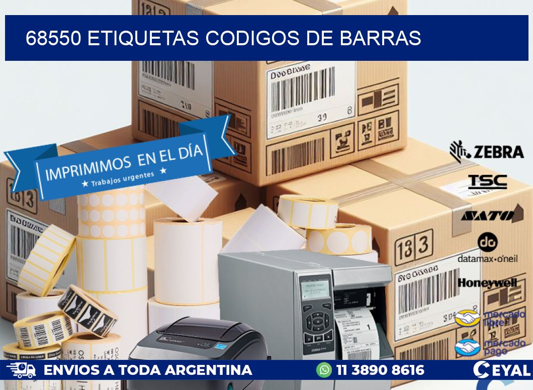 68550 etiquetas codigos de barras