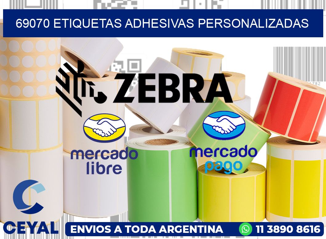 69070 etiquetas adhesivas personalizadas