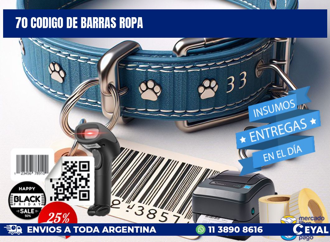 70 CODIGO DE BARRAS ROPA